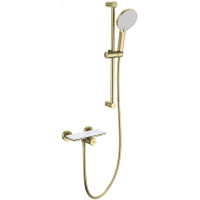 Смеситель для душа Wonzon & Woghand Click WW-B2052-A-BG с душевым гарнитуром, золотой матовый