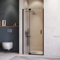 Душевая дверь в нишу RGW Hotel HO-014-B 1300х2000 профиль черный, стекло матовое