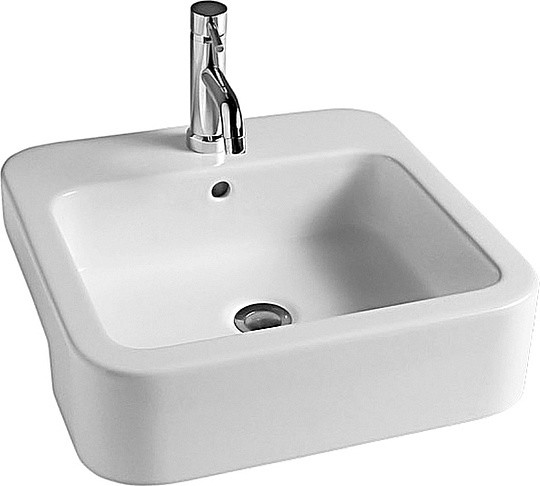 Раковина Hatria HAPPY HOUR Y0M801 48x48 см, полувстраиваемая, белая