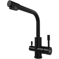 Смеситель для кухни Lemark Expert LM5061BL черный матовый