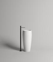 Раковина напольная Salini Armonia 203 47 x 47 х 90 см, из искусственного камня, белый глянцевый, 130113G