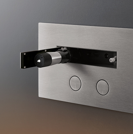 кнопка для инсталляции cea design hydroplate pla14s с гидроёршиком для очистки унитаза, нержавеющая сталь сатин