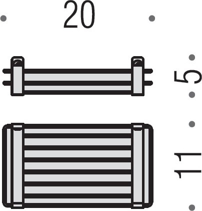 Полка Colombo Design Angolari B9631