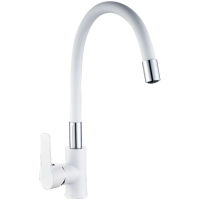 Смеситель для кухни Haiba HB70113-8 цвет белый \ хром