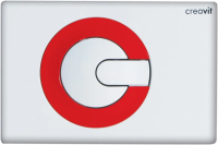 Кнопка смыва Creavit Power GP5001.01 бело-красная