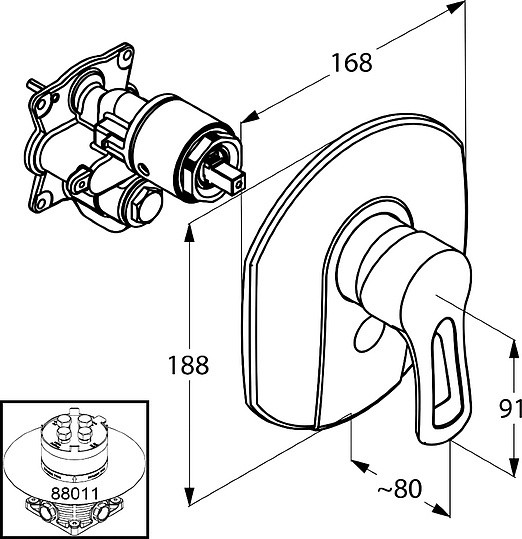 смеситель для душа kludi mx 336550562