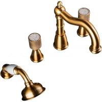 Смеситель на борт ванны Boheme Royal Cristal 391-Royal Бронза