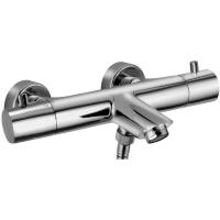 Смеситель Paffoni Light LIQ022CR для ванны с душем, с термостатом, хром глянцевый