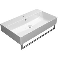 Раковина GSI Kube X 9422111 подвесная, 80x47 см, Bianco lucido (Белый глянец)