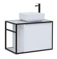 Тумба под раковину Aquanet Nova Lite Loft 75 R белый, 00261649