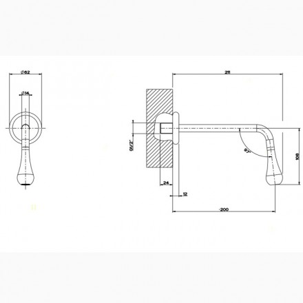 излив gessi goccia 33715#031 для душа