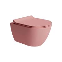 Унитаз GSI Pura 881524 подвесной, без сиденья, blush opaco | розовый матовый