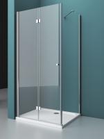 Душевой уголок BelBagno Albano 80х100 ALBANO-ASH-1-80/100-C-Cr профиль Хром стекло прозрачное