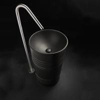 Раковина напольная Kerasan Artwork Barrel 474275, 45 x h90 см, слив в пол, цвет: Borgogna matt