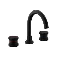 Nicolazzi Nicolazzi Festival Смеситель для раковины на 3 отв, цвет: BN+ручки FESP005+FESP006