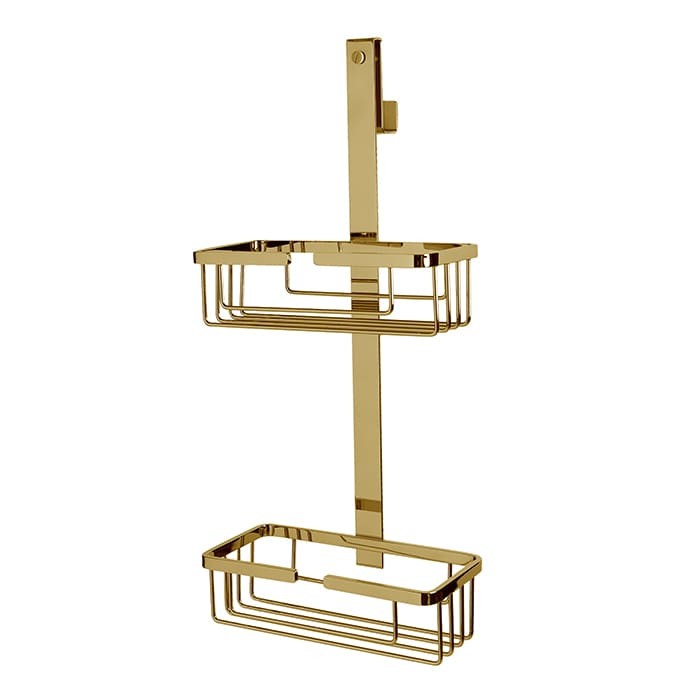 Полочка-корзинка двойная 3SC APPY APPY2GD золото