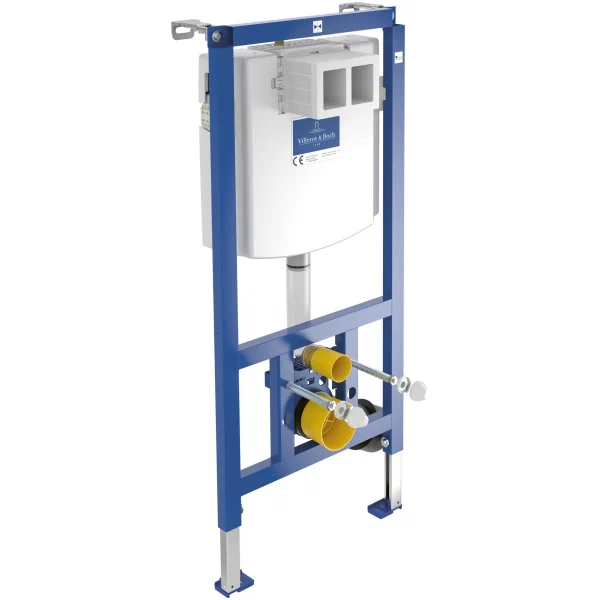 комплект villeroy & boch venticello 4611rl01 + 92246100 + 92249068: унитаз подвесной, сиденье, инсталляция, клавиша белая