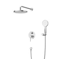 Душевой комплект Cezares Relax RELAX-DSET-01 220 мм, со смесителем, хром