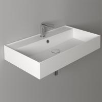 SIMAS Simas Agile Раковина 81х46 см, 1 отв., подвесная, с переливом, цвет: белый