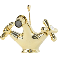 Смеситель Webert Armony AM710102010 для биде, с донным клапаном, золотой
