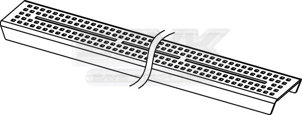 решетка tece tecedrainline "quadratum" 600950: прямая, нержавеющая сталь, 90 см, глянец