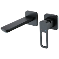 Смеситель для раковины IDDIS Slide SLIBL00i65 С ВНУТРЕННЕЙ ЧАСТЬЮ, черный матовый