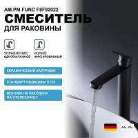 Смеситель для раковины AM.PM Func F8F92022 черный матовый