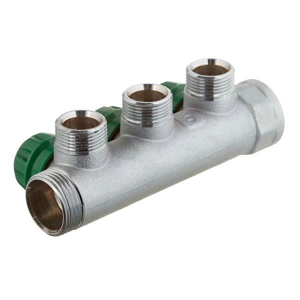 коллектор stout 1 вр(г) х 3 выхода 3/4(ек) х 1 нр(ш) регулирующий (smb-6850-013403)