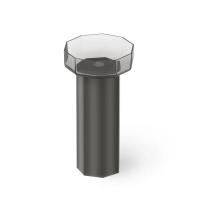 Раковина Dea Design Pedestal Basin DD2025 480 R4 напольная, без отв., Glasstech, прозрачная смола, 48х45.6х90см., Smoky Black R4