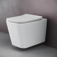 Унитаз Ceramicanova Cubic CN1806 подвесной, с сиденьем микролифт, белая
