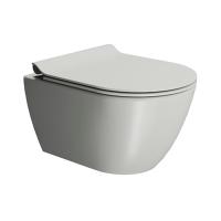 Унитаз GSI Pura 8816FR517 подвесной, смыв торнадо Swirlflush 2.0, без крышки, цвет Cenere Matte