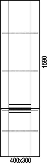 шкаф-пенал aqwella 5 stars symphony п4 l дуб сонома