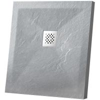 Душевой поддон из литого мрамора 100×100 см Vincea VST-4SR1010G