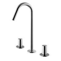 Смеситель Fima Carlo Frattini So F3191CCR для раковины, на 3 отв., высота 31.9 cм, без ручек, поворотный излив Ø 18 мм, донный клапан click-clack, цвет хром