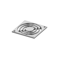 Решетка TECE TECEdrainpoint S 3665001: квадратная, нержавеющая сталь, с фиксаторами, 15x15 см, полированная поверхность