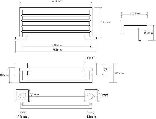 Полка для полотенец Bemeta Beta 132205072