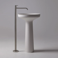 Раковина Antonio Lupi Ago AGO85 Bianco/cr напольная, Ø50 см, белая