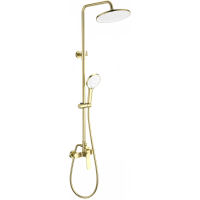 Душевая система Wonzon & Woghand WW-B3200-BG 255 мм, со смесителем, золотой матовый