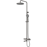 Душевая система Cezares Relax RELAX-CVD-GM 230 мм, со смесителем, оружейная сталь Душевая система Cezares Relax RELAX-CVD-GM 230 мм, со смесителем, оружейная сталь