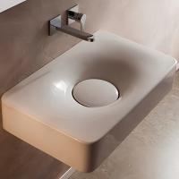 Раковина Scarabeo Fuji 6001 встраиваемая сверху, овальная, 50x43.5 см, белая