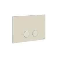 Клавиша смыва для унитаза Gessi Technical Accessories 54611#727, двойная, для систем инсталляций Geberit Sigma8 и Sigma12, цвет: Brushed Brass PVD