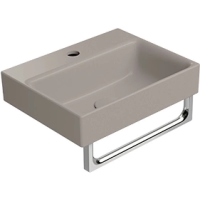 Раковина GSI Nubes 9684105 накладная, 40x32 см, Tortora opaco (Коричневый матовый)