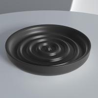 Salini Salini Gocce Мыльница настольная, S-Stone, цвет: черный матовый