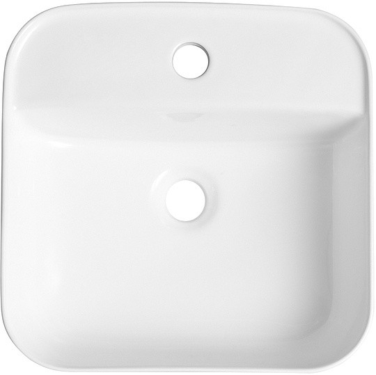 раковина накладная 39 см aquanet city-2 00211281, белая