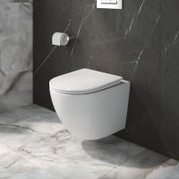 Унитаз BelBagno Uno-Tor BB5177CH-TOR/SC подвесной с сиденьем Микролифт