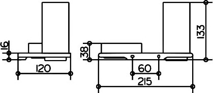 Держатель со стаканом и чашей для мелочей Keuco Edition 400 11554 019000 хром