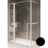 Душевой уголок Riho Lucid GD203 GD211B080(G005016121) 110×80×200 см, профиль черный, стекло прозрачное матовый, с полотенцедержателем