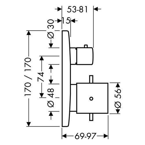 термостат для ванны axor starck x 10726000