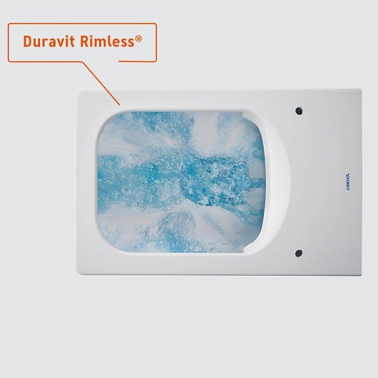 унитаз подвесной безободковый duravit vero air 2525590000, без сиденья, цвет белый.