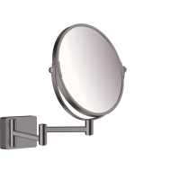 Косметическое зеркало x 3 Hansgrohe AddStoris 41791340, цвет черный шлифованный хром